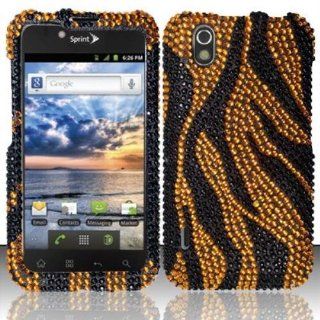 Golden Zebra FPD Design for LG LG Marquee LS855 Cell Phones & Accessories