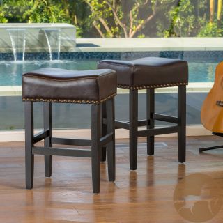 Christopher Knight Home Lisette Brown Backless Counter Stool (set Of 2)