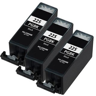 Canon Pgi225 Pigment Black Compatible Inkjet Cartridge (remanufactured) (pack Of 3)