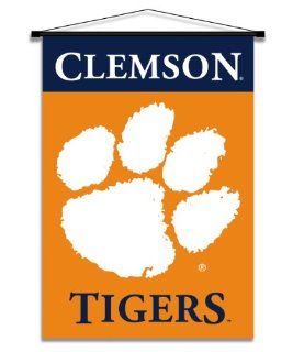 NCAA Clemson Tigers Indoor Banner Scroll  Wall Banners  Sports & Outdoors