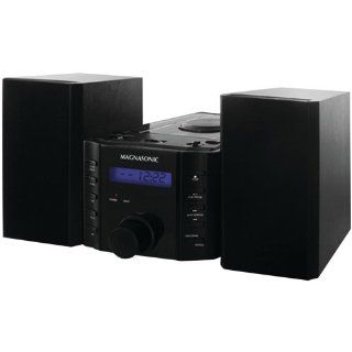 Magnasonic MAG MS857 CD Player Stereo Speaker Micro System with Alarm Clock, AM/FM Radio and Auxiliary Input for  Players  Small Stereo   Players & Accessories