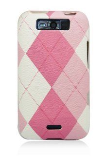 LG MS840 Connect 4G Textured Argyle Case   Pink (Package include a HandHelditems Sketch Stylus Pen) Cell Phones & Accessories
