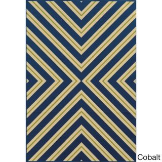 Indoor/ Outdoor Geometric Polypropylene Rug (37 X 56)