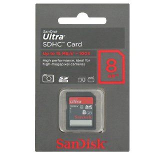 SanDisk 8GB Ultra 15MB/s SDHC SD Class 4 Memory Card for Canon PowerShot SD870 IS (IXUS 860 IS) SD880 IS (IXUS 870 IS) SD890 IS (IXUS 970 IS) SD900 (IXUS 900 Ti) SD940 IS (IXUS 120 IS) SD950 IS (IXUS 960 IS) SD960 IS (IXUS 110 IS) SD970 IS (IXUS 990 IS) SD