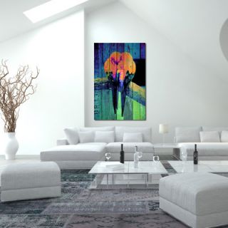 Salty & Sweet Lovebirds Neon Graphic Art on Canvas SS100 Size 16 H x 24 