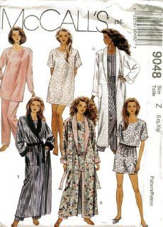 McCall's Robe, Nightshirt, Pajamas Sewing Pattern # 9048