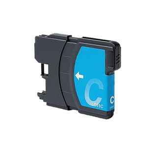 Brother Lc61 Remanufactured Compatible Cyan Ink Cartridge