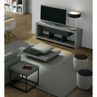 Tema Nara 69 TV Stand TMA1430 Finish Concrete/Pure Black