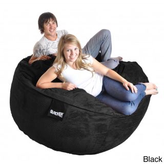 6 foot Round Corduroy Microfiber Suede And Foam Giant Bean Bag Chair