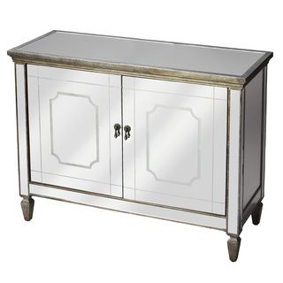 Antiqued Mirrored Console Buffet