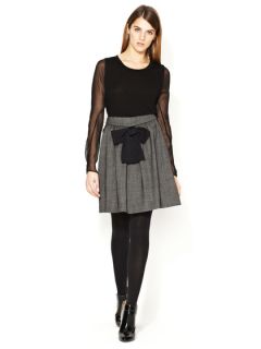 Grosgrain Bow Gathered Wool Skirt by 3.1 Phillip Lim