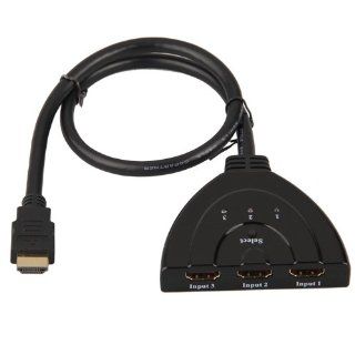 3 Port 1080p HDMI Switch Hub Switcher Splitter for Xbox 360 PS3 Computers & Accessories