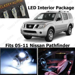Nissan Pathfinder White Interior LED Package (8 Pieces) Automotive