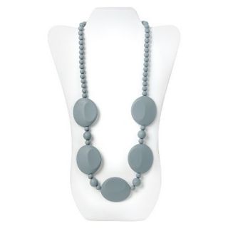 Nixi by Bumkins Pietra Silicone Teething Necklace   Gray