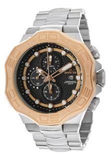 Invicta 12429  Watches,Mens Pro Diver Chronograph Black Textured Dial Stainless Steel, Chronograph Invicta Quartz Watches