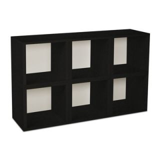 Way Basics Eco Friendly Modular Storage Cubes PS MC 6 Finish Black