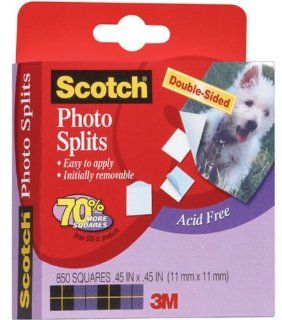 3M Scotch Photo Splits Double Sided 850 Pack, 0.45 Inch by 0.45 Inch