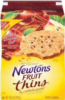 Newton Fruit Thins Apple Cinnamon Oat, 10.5 Ounce  Snack Party Mixes  Grocery & Gourmet Food