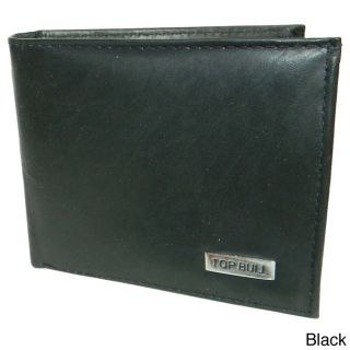 Top Bull Cowhide Leather Bi fold Wallet