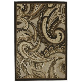Mohawk Home Paisley 5 ft 3 in x 7 ft 10 in Rectangular Brown Transitional Area Rug