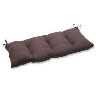 Pillow Perfect Outdoor Brown Wrought Iron Loveseat Cushion