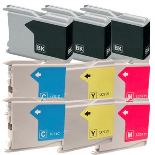 Brother Lc51 Remanufactured Compatible Ink Cartridge Set (pack Of 10)