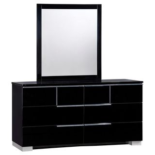 Global Furniture Usa Black High Gloss Dresser Black Size 6 drawer