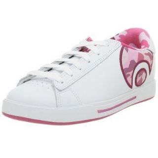 Osiris Women's Serve Icon Sneaker, White/Pink/Camo, 5.5 M Skateboarding Shoes Shoes