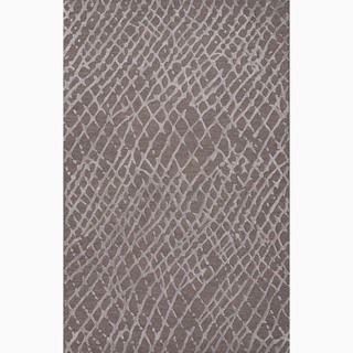Handmade Gray Wool/ Art Silk Te X Tured Rug (5 X 8)