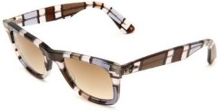 Ray Ban Wayfarer 1088 Wayfarer Sunglasses,Top Black On Texture Frame/Crystal Green Lens,One Size Ray Ban Clothing