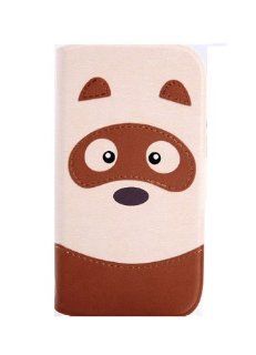 HJX Brown Bear iphone 5 Cute Animal Pattern Series Flip Leather Wallet Card Slots Case With Stand Cover for Apple iPhone 5 5G 5th Cell Phones & Accessories