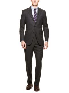 Tonal Glen Plaid Suit by Hickey Freeman
