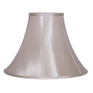 Cream Pongee Silk Bell Lamp Shade