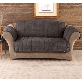 Sure Fit Deluxe Pet Mini Check Loveseat Cover