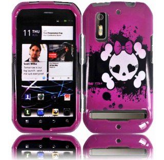 Pink Skull Design Hard Case Cover for Motorola Photon 4G Mb855 Electrify Cell Phones & Accessories