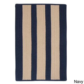 Light House Natural Stripe Reversible Outdoor Rug (8 X 10)