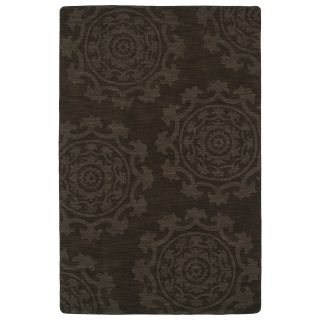 Trends Suzani Chocolate Brown Wool Rug (50 X 80)