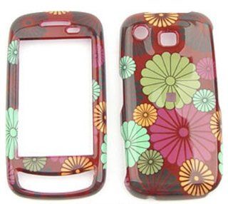 Samsung Impression A877Big Daisy Flowers on Brown Hard Case/Cover/Faceplate/Snap On/Housing/Protector Cell Phones & Accessories