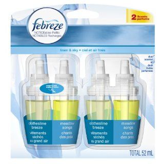 Febreze Noticeables Linen & Sky Air Freshener Refill (2 Count; .879 Fl Oz Each), 1.758 Ounce Health & Personal Care