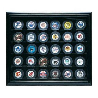 Caseworks Team Logo 30 Hockey Puck Display Cabinet  Sports Related Display Cases  Sports & Outdoors