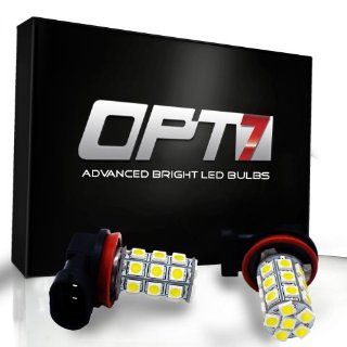 OPT7� 5202 Advanced Bright 27 SMD LED Fog Light Bulbs   10000K Deep Blue   Plug n Play (Pack of 2) Automotive
