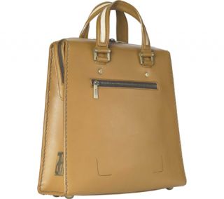 Aaron Barak Monticello Bowling Bag Camel Leather