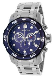 Invicta 80057  Watches,Mens Pro Diver Chronograph Blue Dial Stainless Steel, Chronograph Invicta Quartz Watches