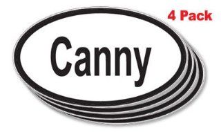 Canny Oval Sticker 4 pack 