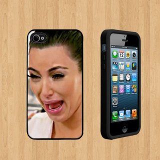 kim kardashian crying copy Custom Case/Cover FOR Apple iPhone 5 BLACK Rubber Case ( Ship From CA ) Cell Phones & Accessories