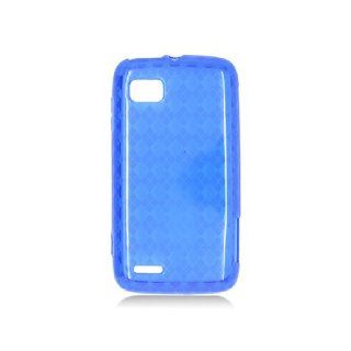 Motorola Atrix 2 MB865 Blue Flex Transparent Cover Case Cell Phones & Accessories