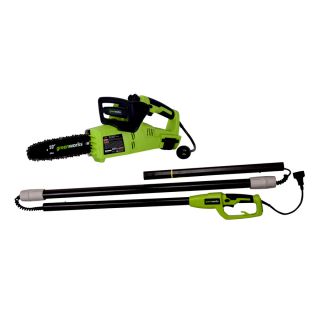 Greenworks 10 in 7 Amp Corded Electric Pole Saw