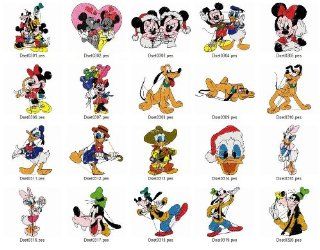 Brother Machine Embroidery Designs Mickey and Friends 2 Usb Stick
