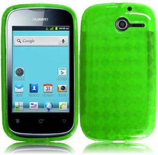 Huawei Ascend Y M866 ( Straight Talk , Net10 , Tracfone , US Cellular ) Phone Case Accessory Light Green TPU Skin Cover with Free Gift Aplus Pouch Cell Phones & Accessories