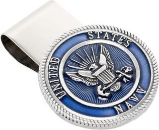 Cufflinks Inc Pewter U.S. Navy Money Clip